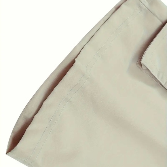 Creative American Flag Graphic Print Men's tan color Cargo shorts XL -New - Picture 8 of 11